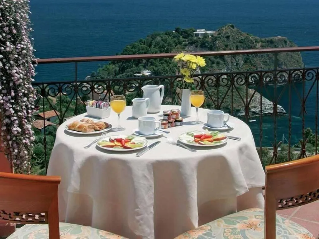 Terrace, Grand Hotel Miramare, Taormina