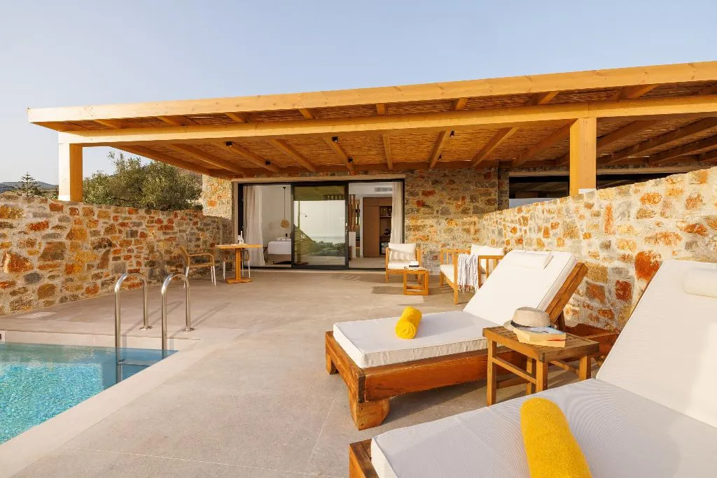 JUNIOR SUITE DELUXE SEA VIEW Room, Deos Luxury Suites, Crete