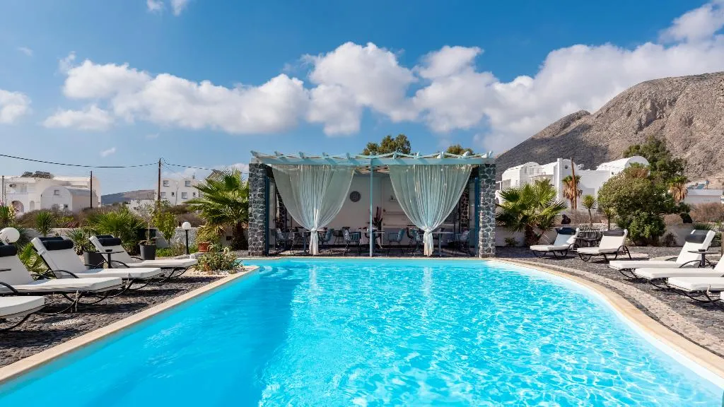 Pool, Villa Anemomilos Perissa, Santorini