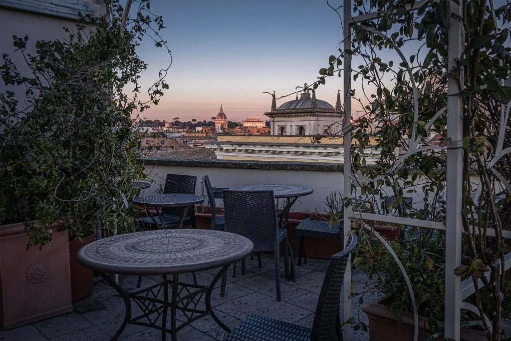Terrace, Antica Dimora Delle Cinque Lune, Rome