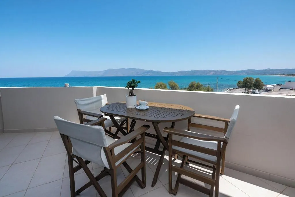 Terrace, Christina Beach Hotel, Crete