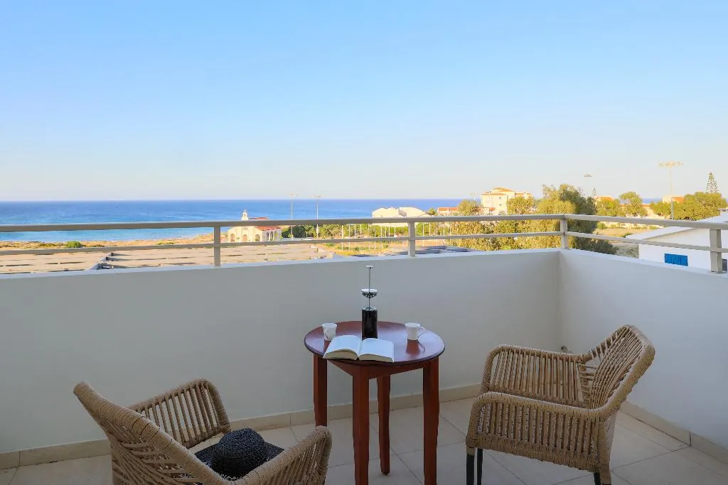 Terrace, Cavo Zoe Seaside Hotel, Cyprus