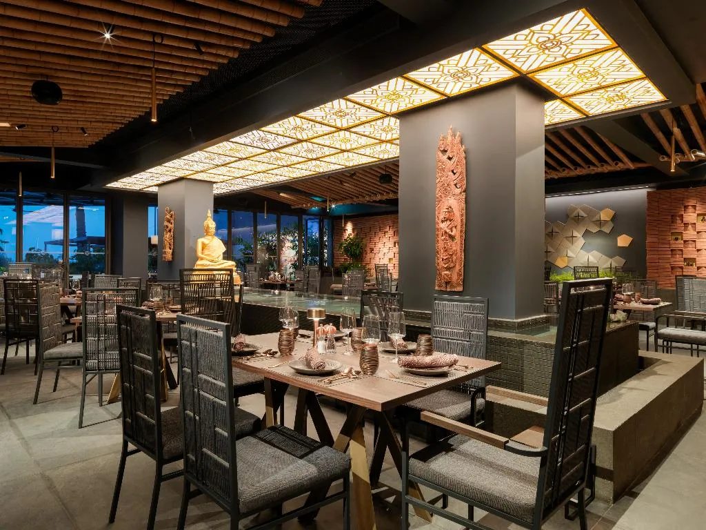 Restaurant, The Tower at St Raphael Resort, Cyprus
