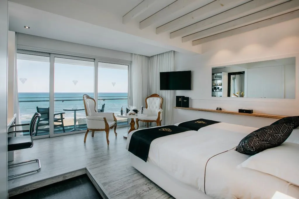 TWIN DELUXE SEA VIEW Room, The Ciao Stelio Deluxe Hotel, Cyprus