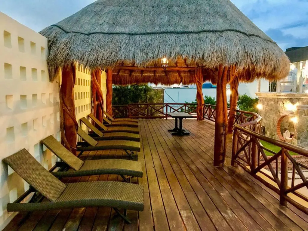 Terrace, Hotel Cielo, boutique In Playa del Carmen, Playa Del Carmen