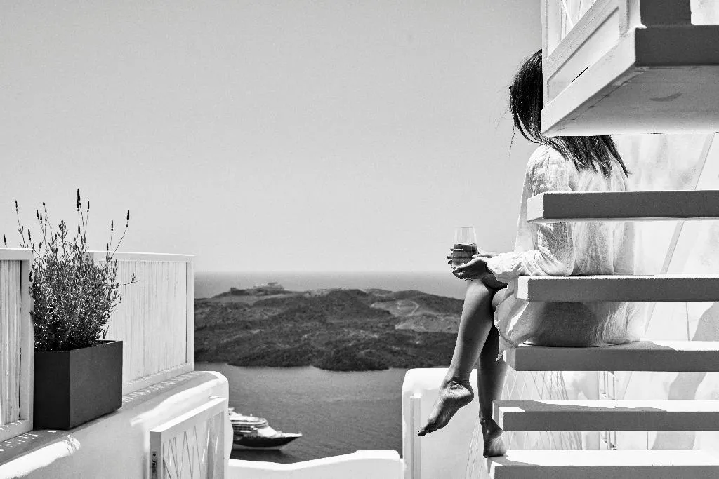 General view, Limestone, Santorini