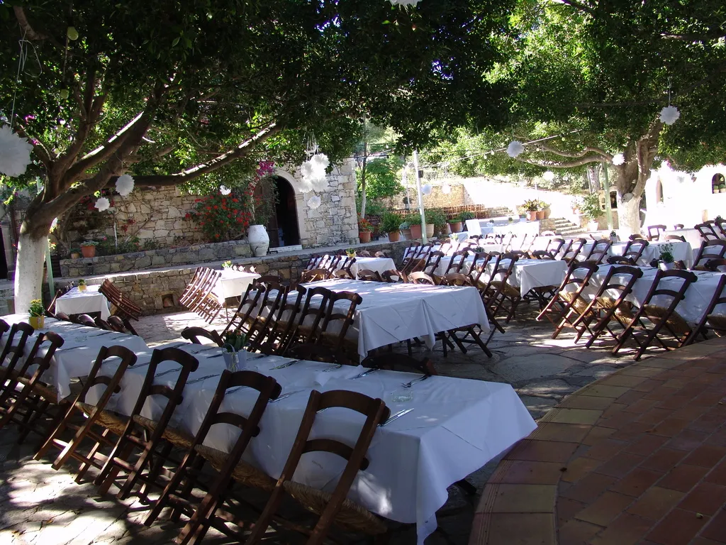 Restaurant, Arolithos Traditional Cretan Village, Crete