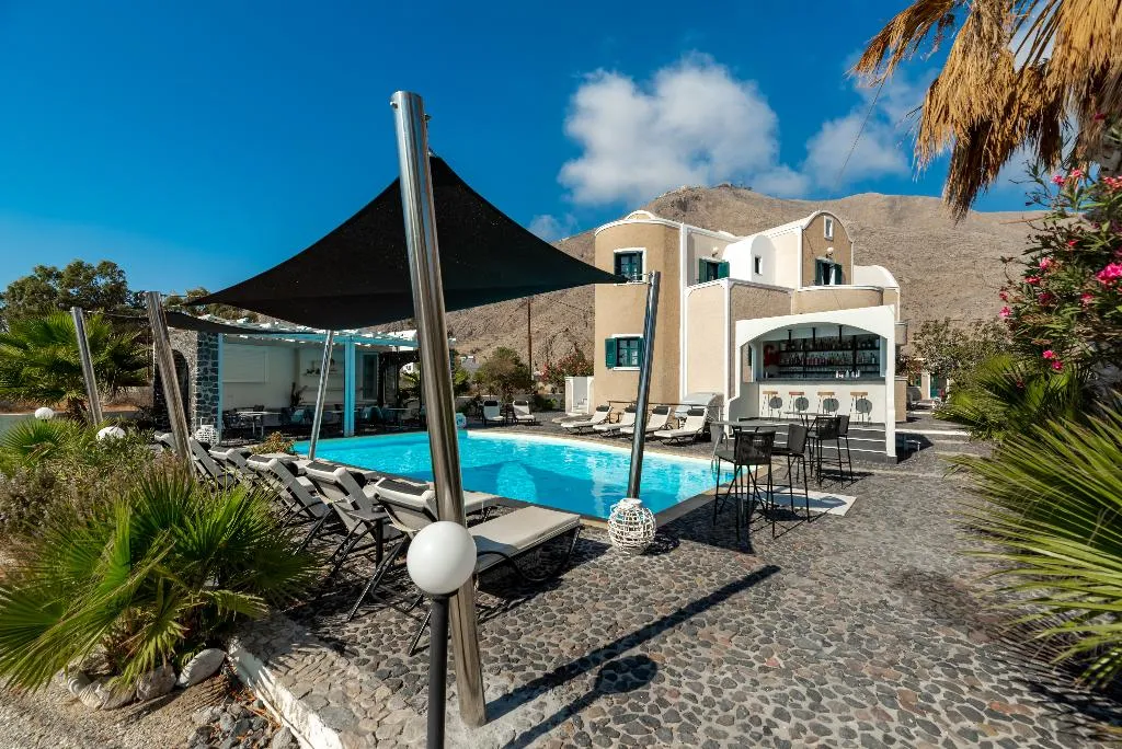 General view, Villa Anemomilos Perissa, Santorini