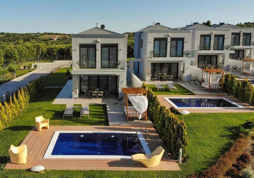 VILLA THREE BEDROOMS WITH PRIVATE POOL Room, Soleado Luxury Villas, Halkidiki