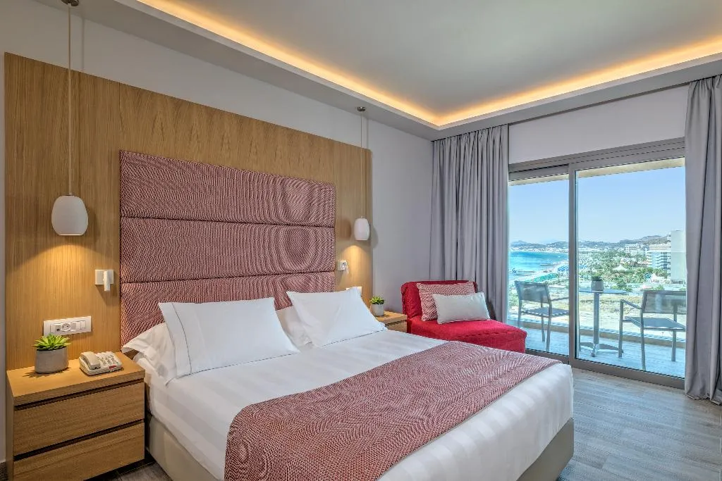 Double or Twin SIDE SEA VIEW Room, Amada Colossos Ultra All Inclusive Resort, Rhodes