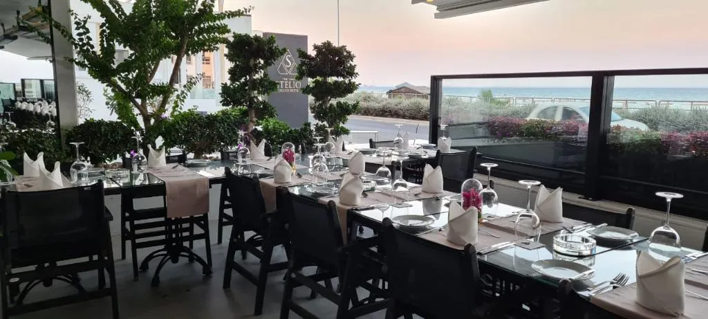 Terrace, The Ciao Stelio Deluxe Hotel, Cyprus