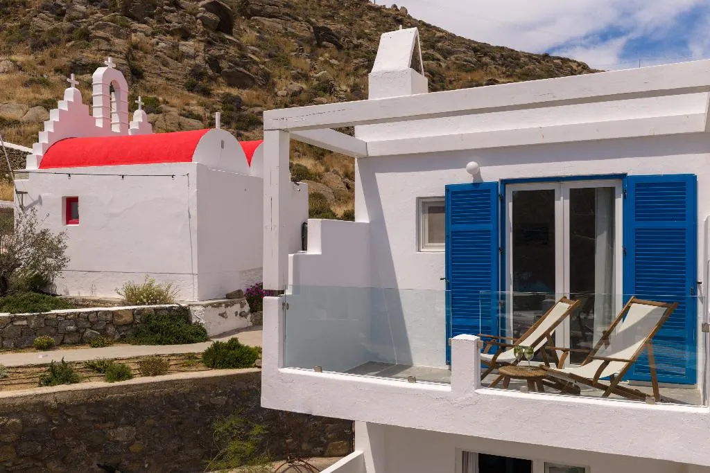 Double or Twin SUPERIOR SEA VIEW Room, Rhenia  Mykonos Hotel & Bungalows, Mykonos