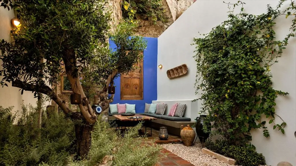 Terrace, Kokkini Porta Rossa, Rhodes