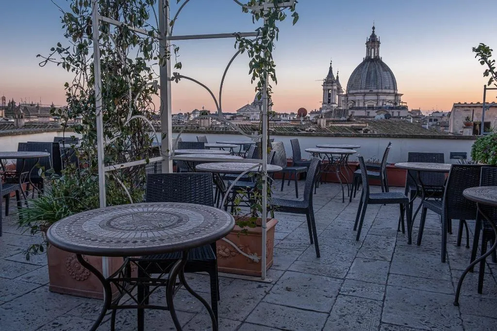 Terrace, Antica Dimora Delle Cinque Lune, Rome