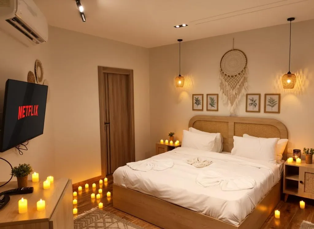 DOUBLE SUPERIOR WITH DOUBLE BED Room, Zen Pyramids Luxury Villa, Cairo