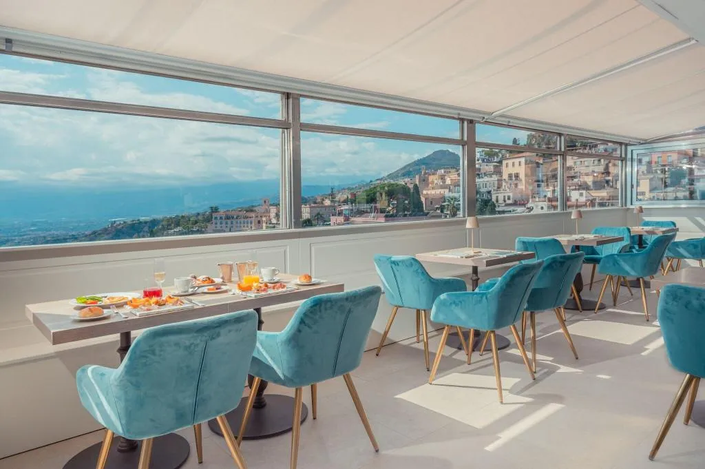 Restaurant, Villa Paradiso, Taormina