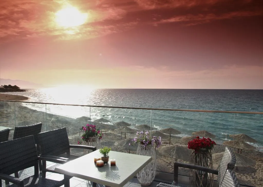 Terrace, Dedalos Beach Hotel, Crete