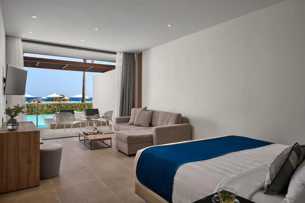 JUNIOR SUITE SEA VIEW WITH PRIVATE POOL Room, Gennadi Grand Resort, Rhodes