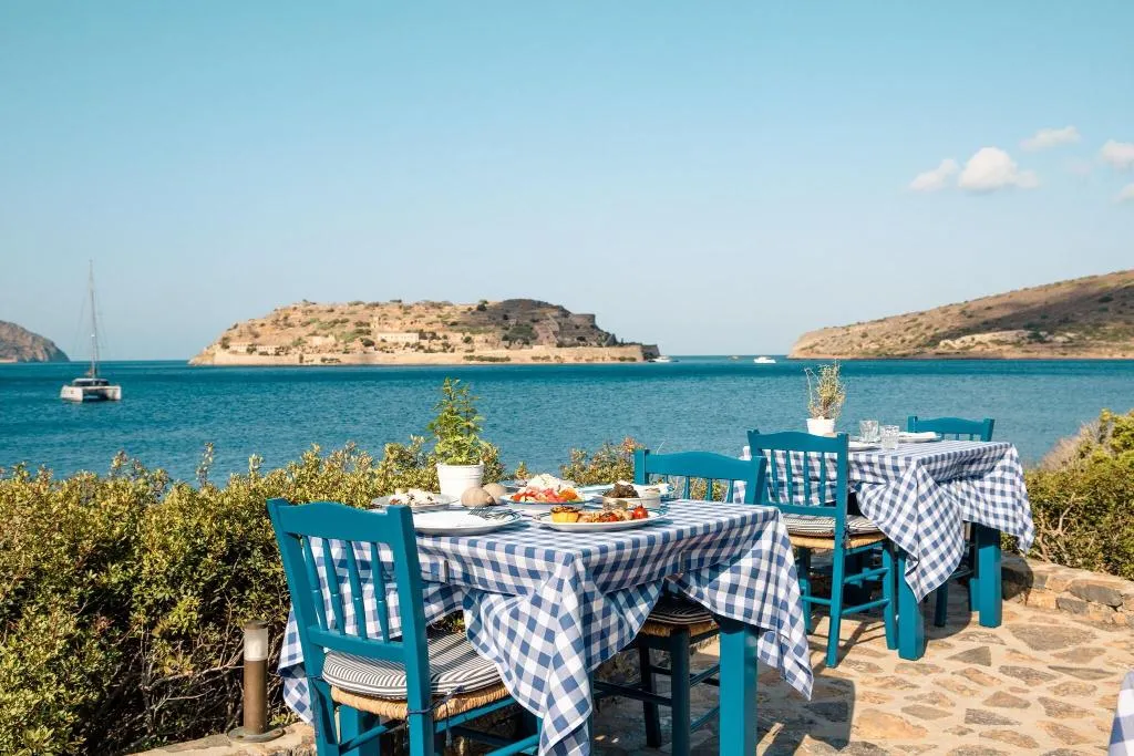 Restaurant, Phaea Blue, a member of SLH, Crete