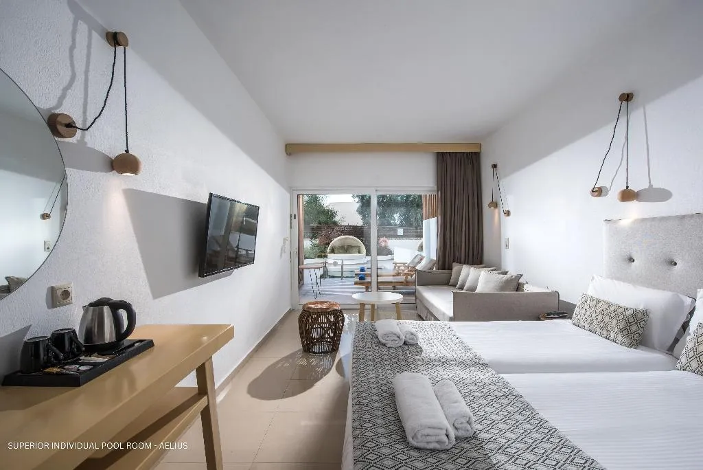 Double or Twin SUPERIOR WITH PRIVATE POOL Room, Aelius Hotel & Spa, Crete