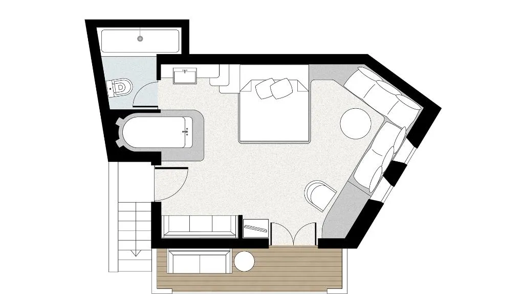 SUITE SEA VIEW Room, Mykonos Blu, A Resort to Live, Mykonos