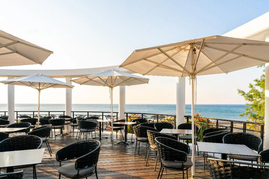 Terrace, Calypso Beach, Rhodes