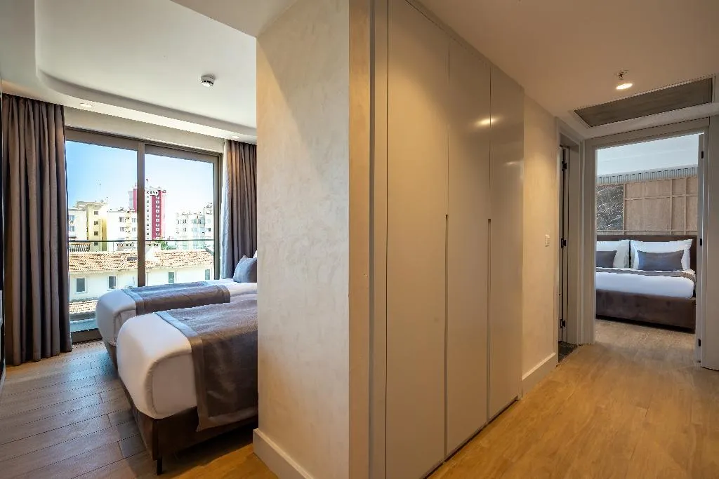 FAMILY ROOM Accessible Two Double beds Room, Awen Lara Hotel, Antalya