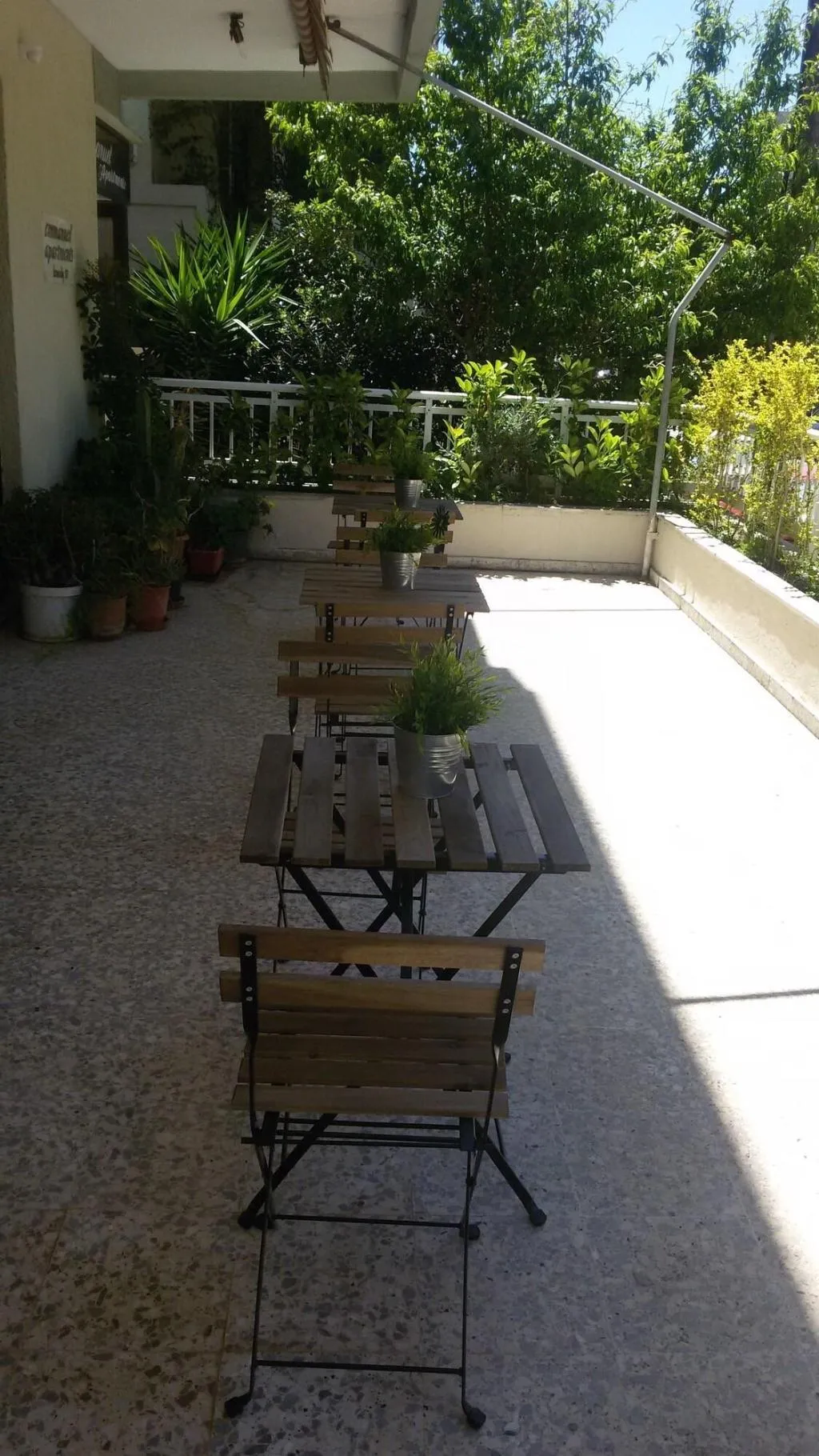 Terrace, Emmanuel Apartments, Rhodes