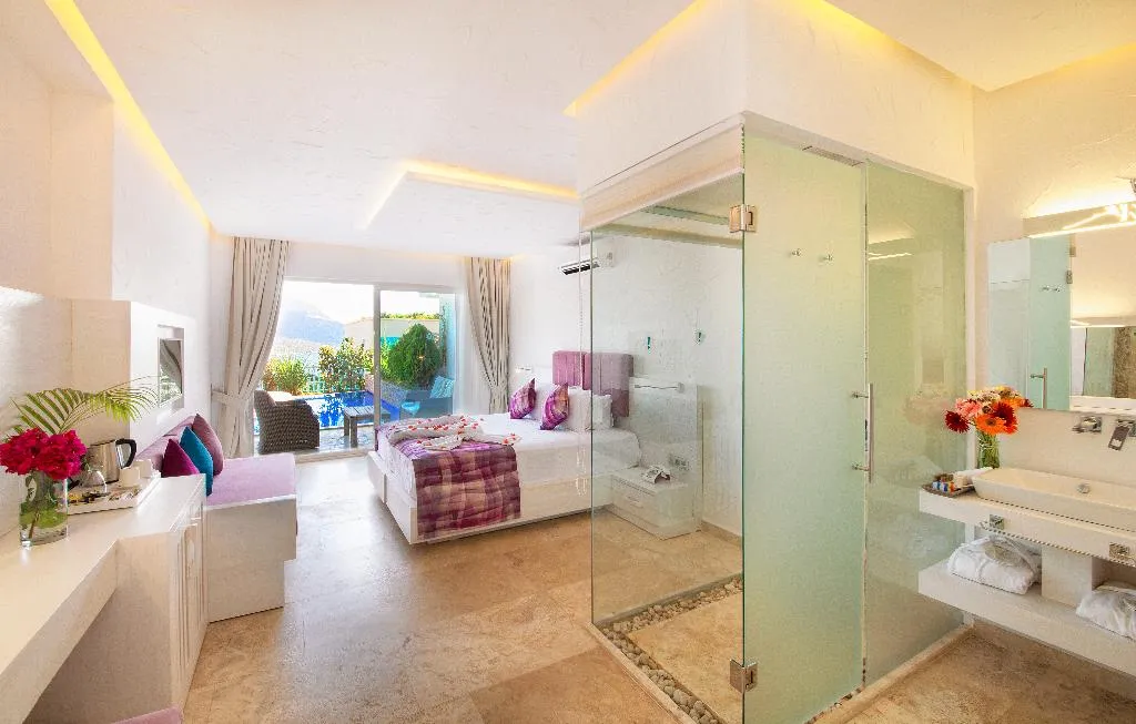 DOUBLE WITH PRIVATE POOL Room, Asfiya Sea View Hotel, Dalaman