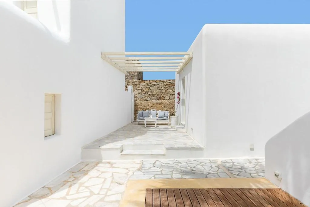 Terrace, Corfos Hotel, Mykonos
