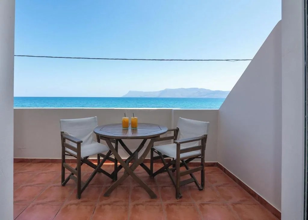 Terrace, Christina Beach Hotel, Crete