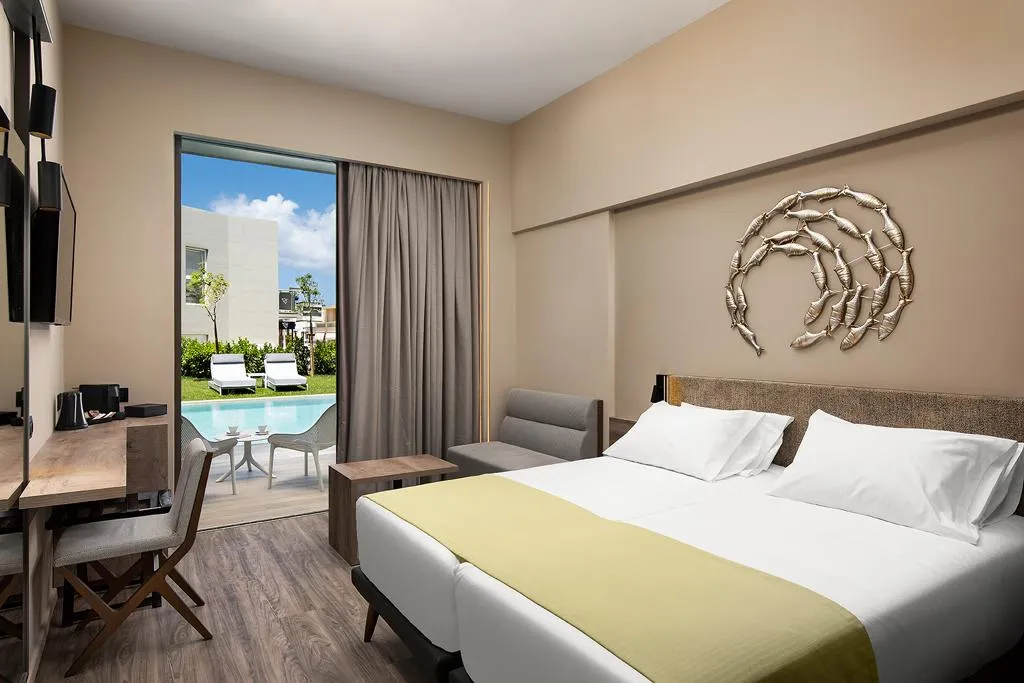 Double or Twin DELUXE POOL VIEW Room, Atlantica Amalthia Beach Hotel, Crete