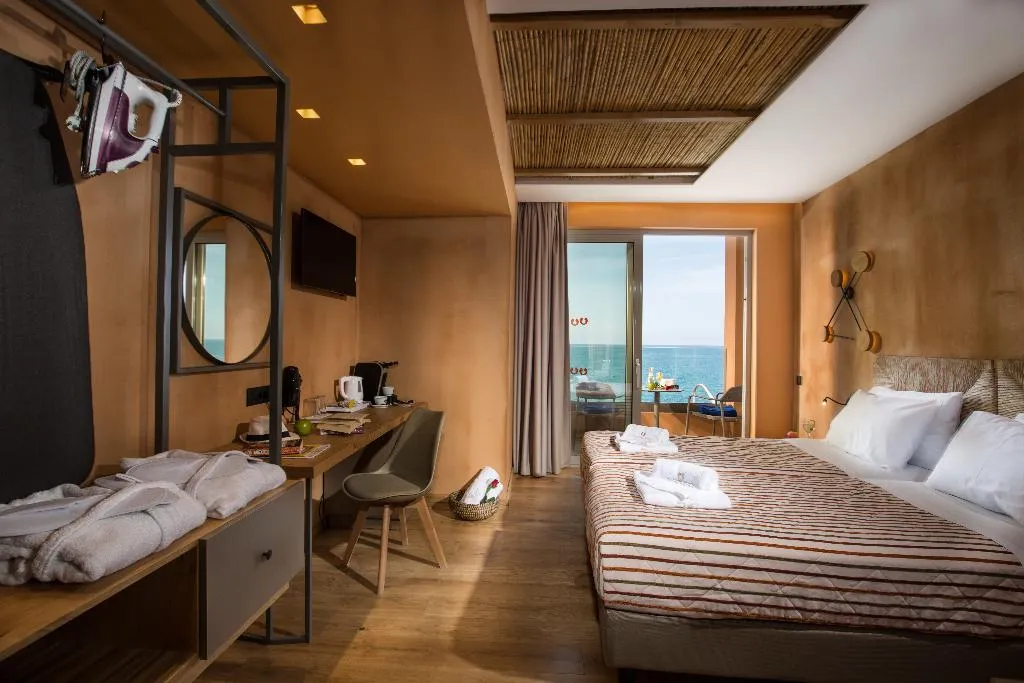 Double or Twin SUPERIOR SEA VIEW Room, Palmera Beach Hotel & Spa, Crete