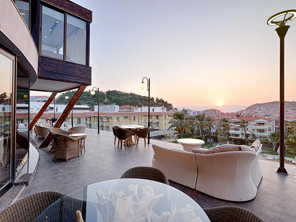 Terrace, Piril hotel Hotel Thermal & Beauty Spa Cesme, Izmir