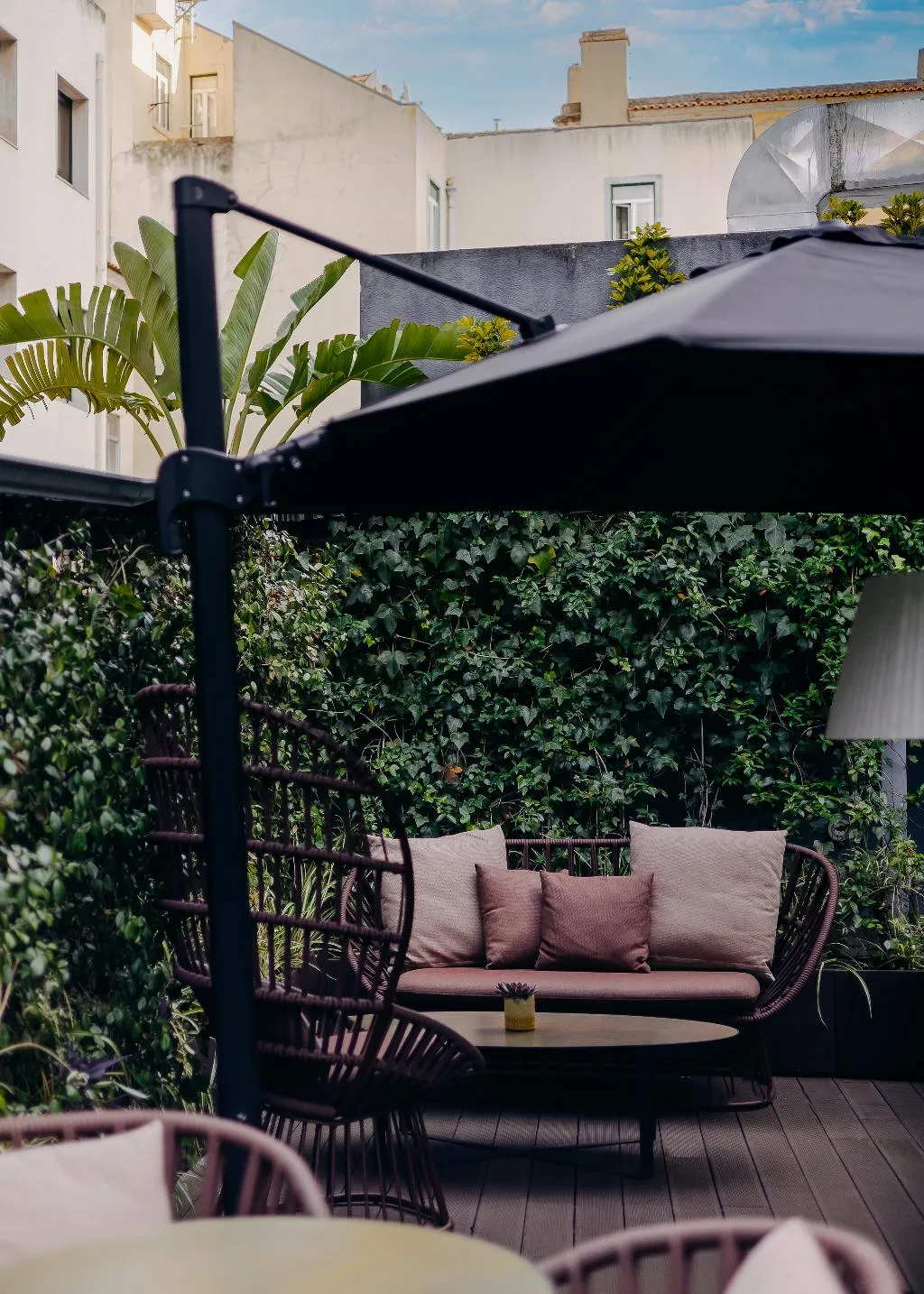Terrace, 138 Liberdade Hotel, Lisbon