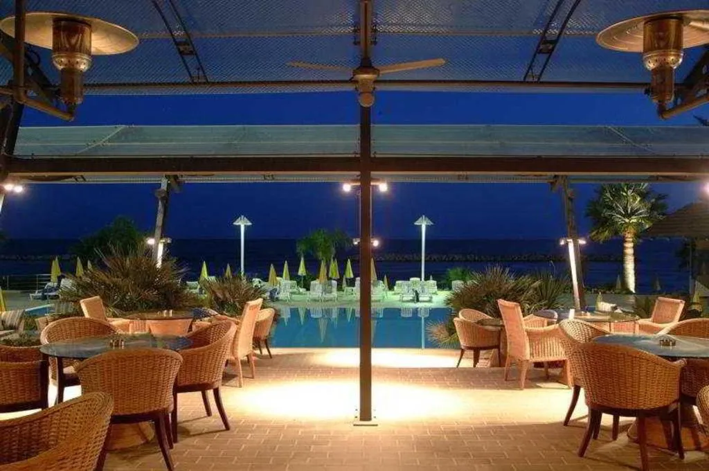 Terrace, Palm Beach Hotel & Bungalows, Cyprus