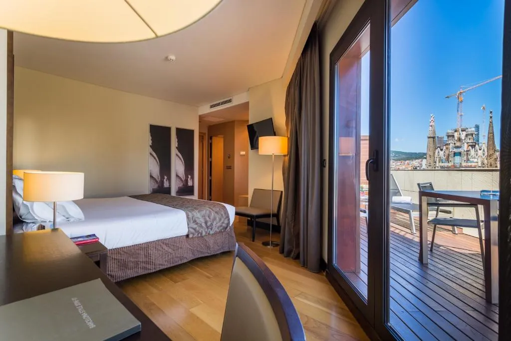 DOUBLE SINGLE USE WITH TERRACE Room, Eurostars Monumental, Barcelona