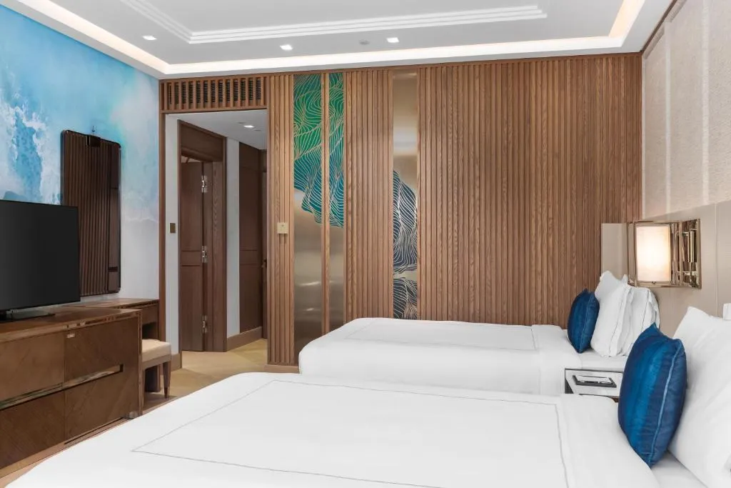 TWIN LUXURY SEA VIEW Room, Taj Exotica Resort & Spa, The Palm Dubai, Dubai