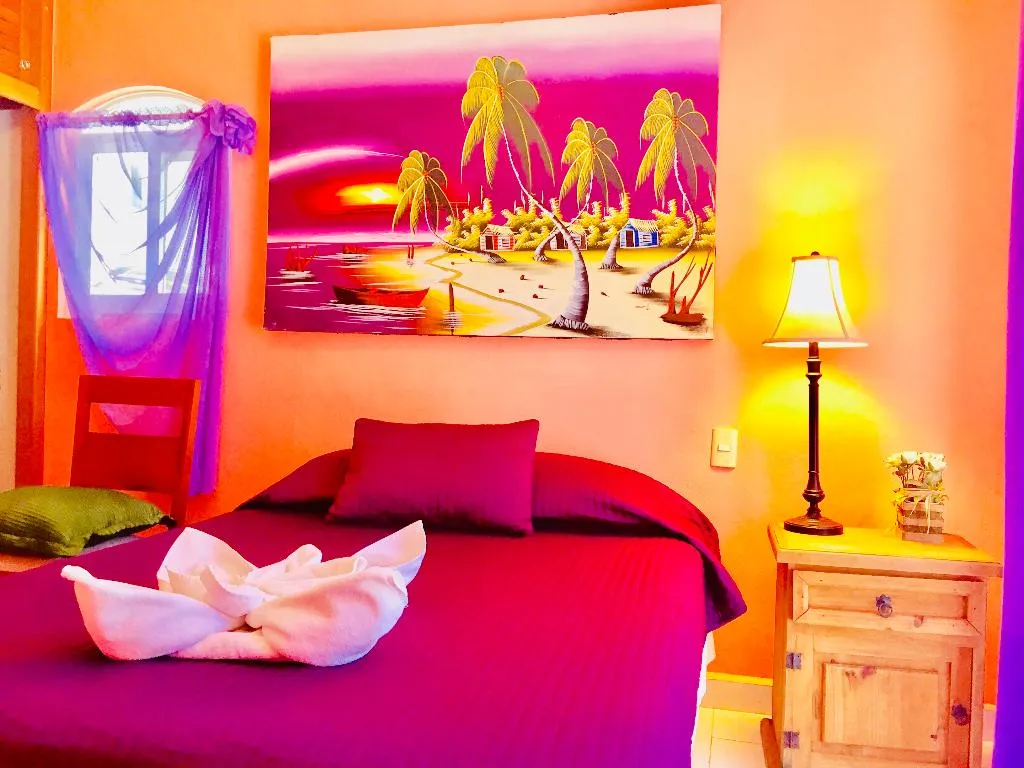 DOUBLE QUEEN SIZE BED Room, Dolce Vita Caribe B&B, Playa Del Carmen
