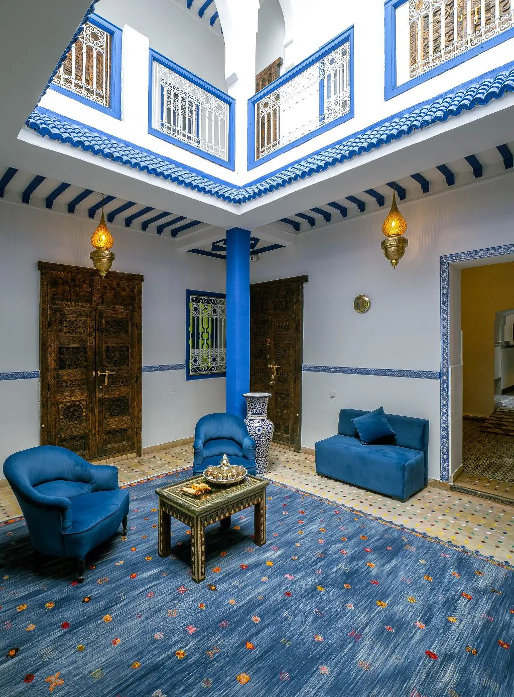 Lobby, Riad Blue Eyes, Marrakech