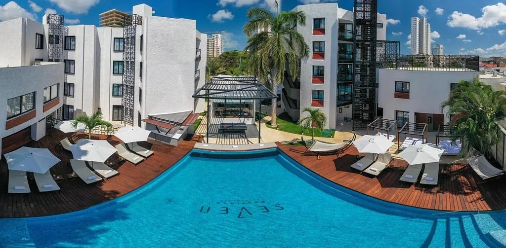 Pool, Seven Boutique Apartments Cancún, Cancun Area