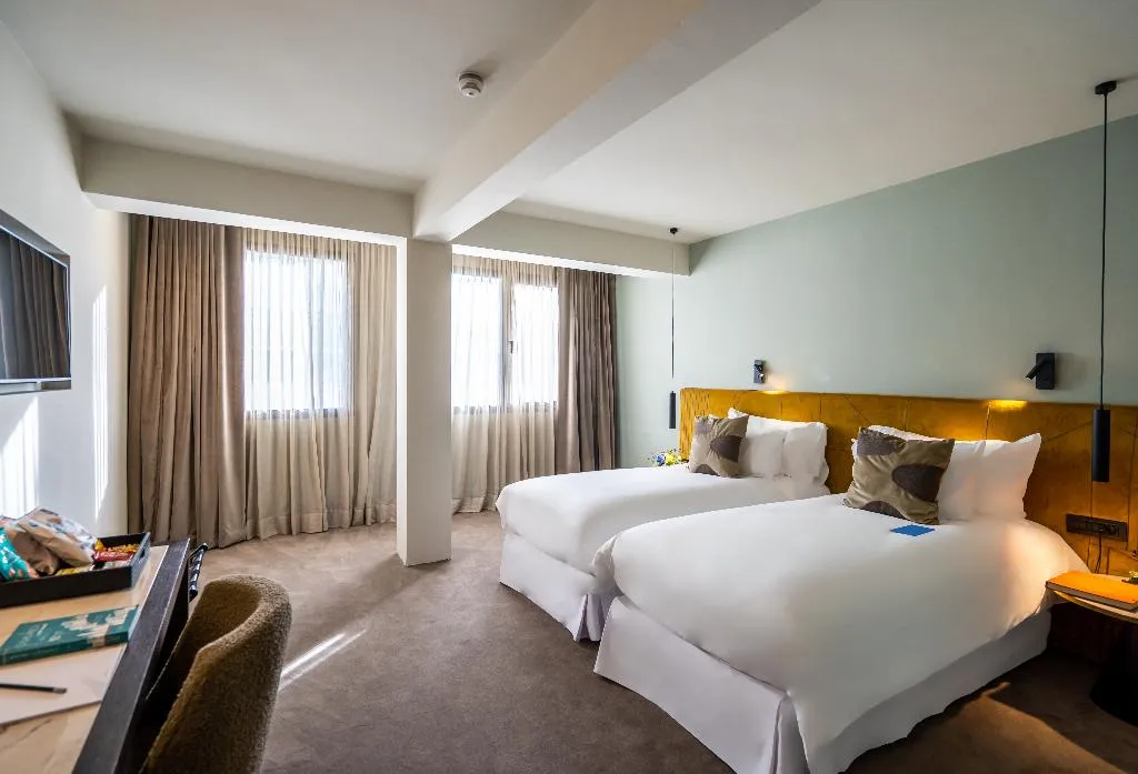 DOUBLE DELUXE TWO BEDS Room, JM Suites Hotel Eco-Friendly Casablanca, Casablanca