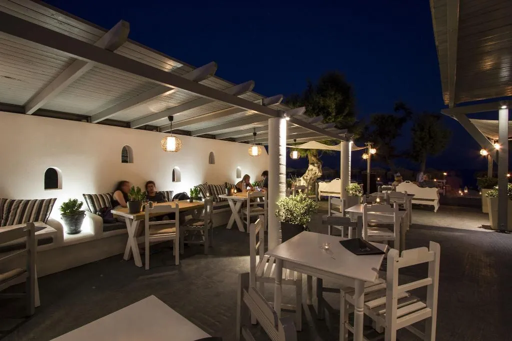 Terrace, Sea View Beach Hotel, Santorini