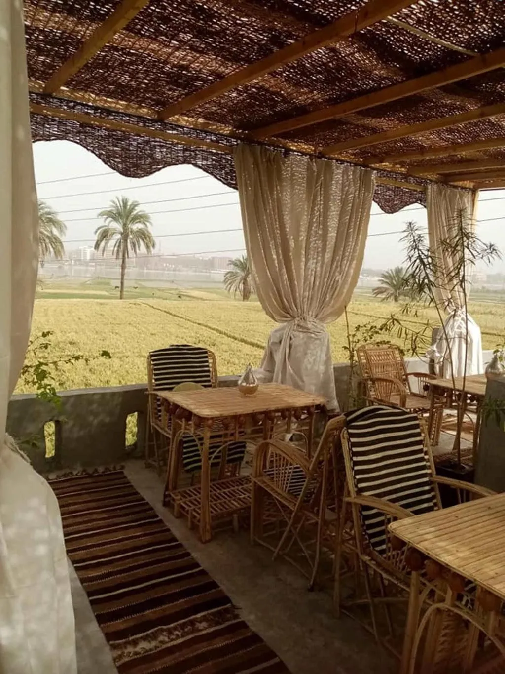 Terrace, Nile Compound Hotel, Luxor