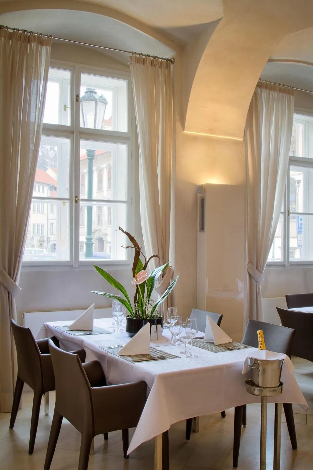 Restaurant, Three Storks Hotel, Prague