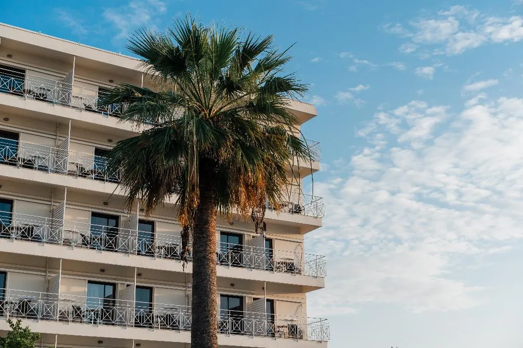Terrace, Calamos Beach Family Club Hotel, Athens