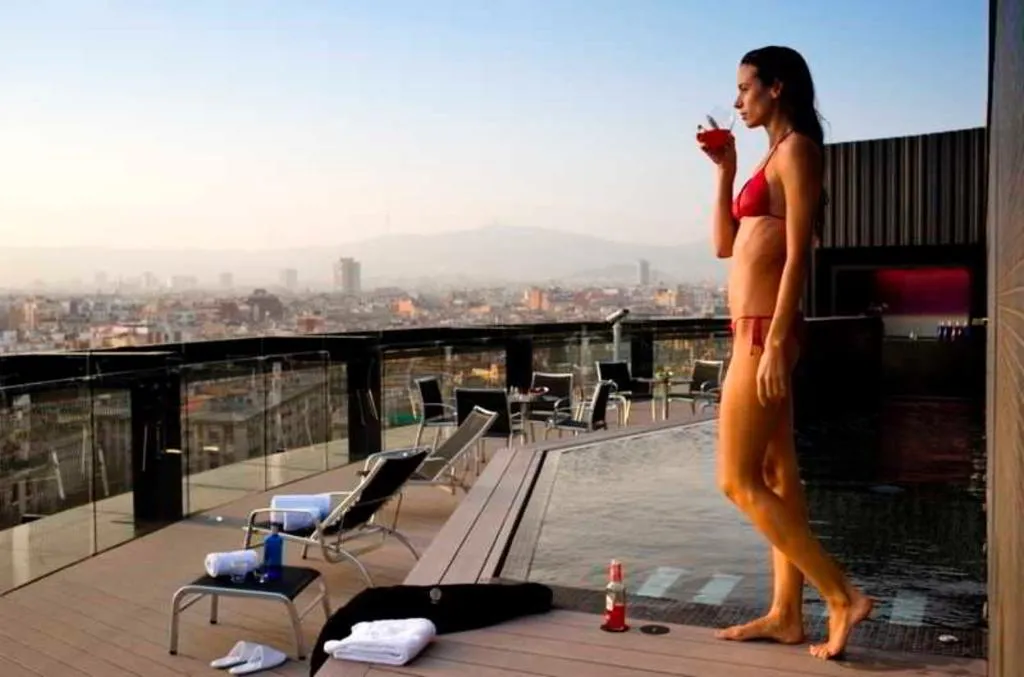 Terrace, Barcelo Raval, Barcelona