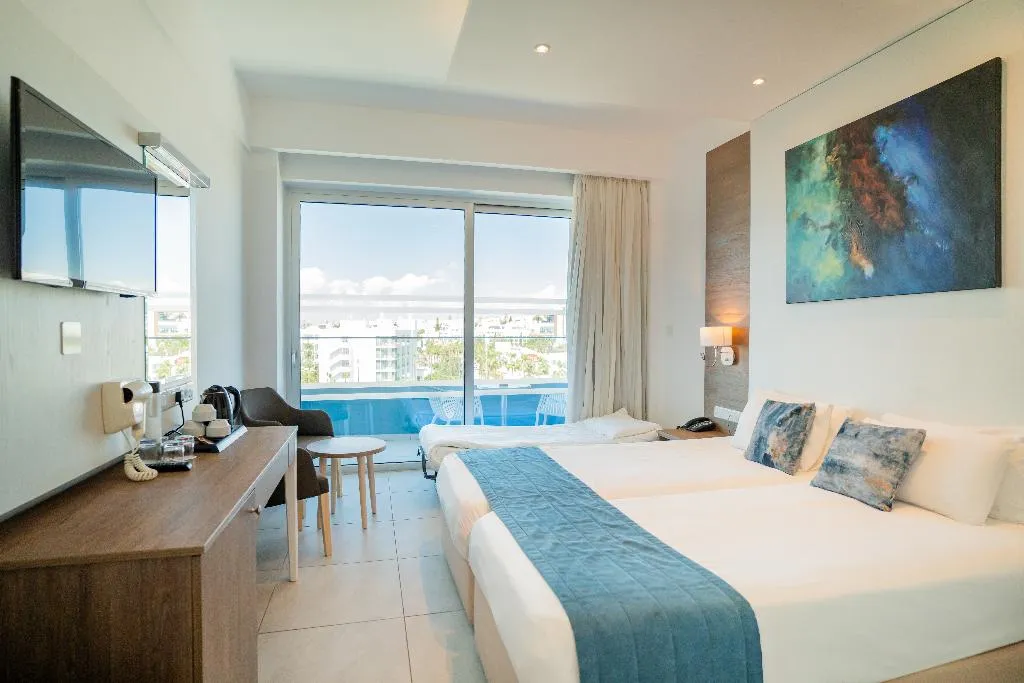Double or Twin SIDE SEA VIEW Room, Gaia Sun N Blue Hotel, Cyprus