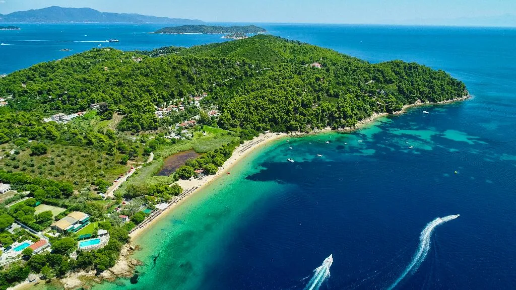Beach, Villa Christina, Skiathos