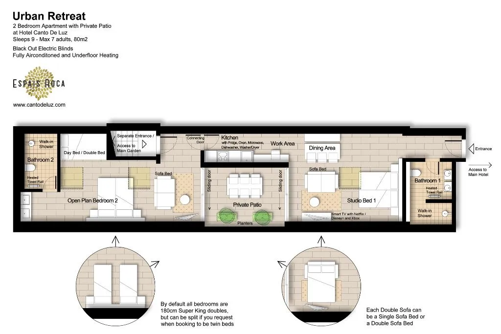 APARTMENT TWO BEDROOMS Room, Canto De Luz, Porto